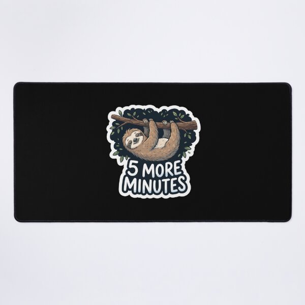 Item preview, Cute Sleeping Sloth Five More Minutes designed and sold by Owcomm.