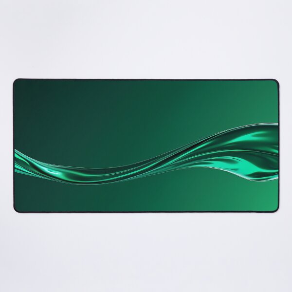 Item preview, Metallic Emerald Green Fluid Waves designed and sold by CuteSlothWorld.