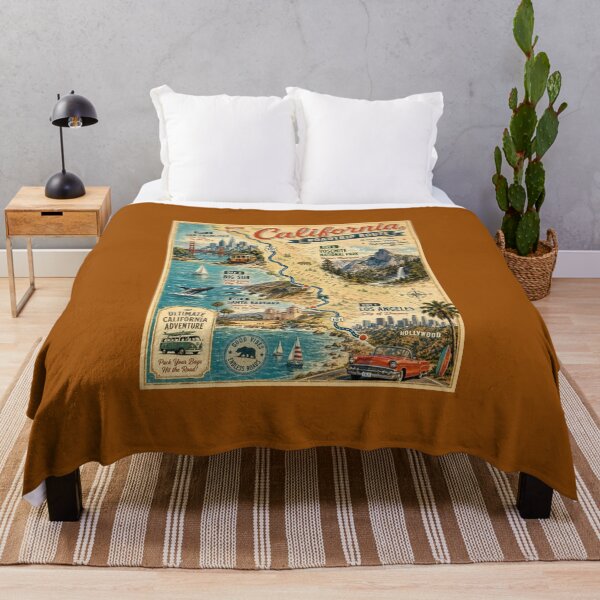 Item preview, Old Vintage California Road Trip Poster designed and sold by Halifaxartguy.
