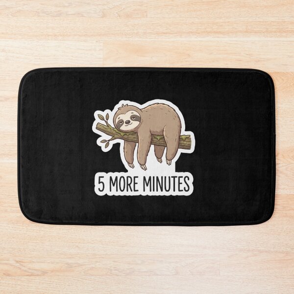 Item preview, Cute Sleepy Sloth Five More Minutes designed and sold by Owcomm.