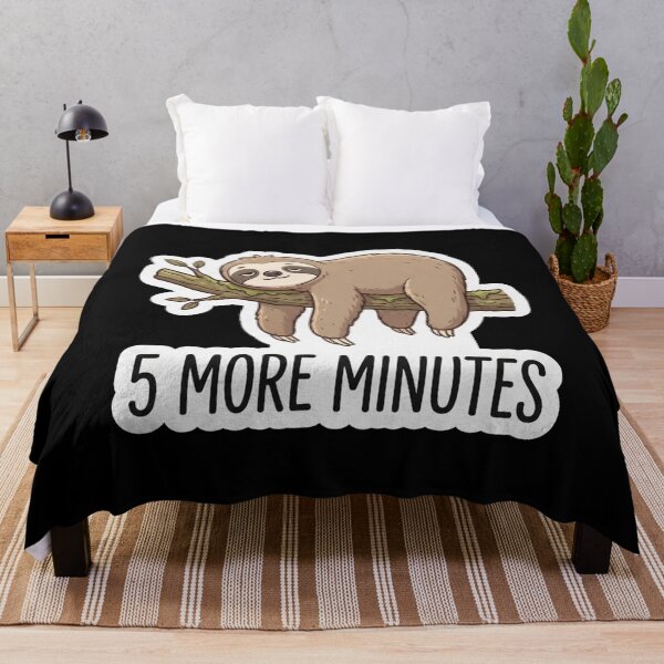 Item preview, Cute Sleepy Sloth Five More Minutes designed and sold by Owcomm.