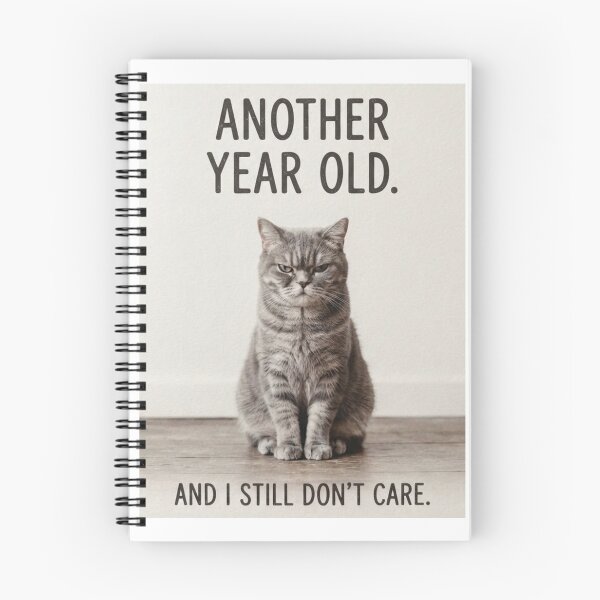 Item preview, Happy birthday  funny prank meme gift weird cat sarcastic satire cats kitten designed and sold by CheeseBlueprint.