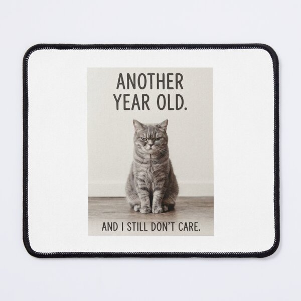 Item preview, Happy birthday funny prank meme gift weird cat sarcastic satire cats kitten designed and sold by CheeseBlueprint.