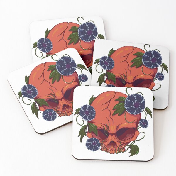 Item preview, Skull and Morning Glories designed and sold by Jericho Pipinich.
