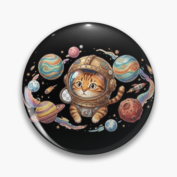 Item preview, Astronaut Cat Space Explorer Illustration designed and sold by GrzywaM.