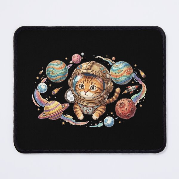 Item preview, Astronaut Cat Space Explorer Illustration designed and sold by GrzywaM.