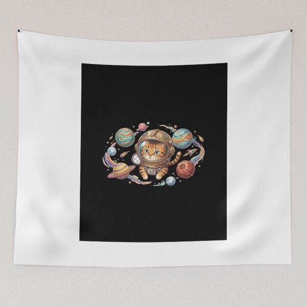 Item preview, Astronaut Cat Space Explorer Illustration designed and sold by GrzywaM.