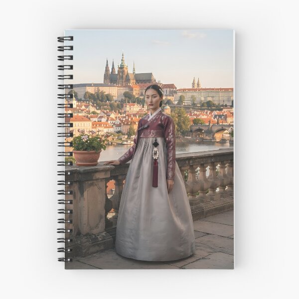 Item preview, Prague Panorama: Royal Hanbok at the Castle Terrace designed and sold by SOOstudio73.