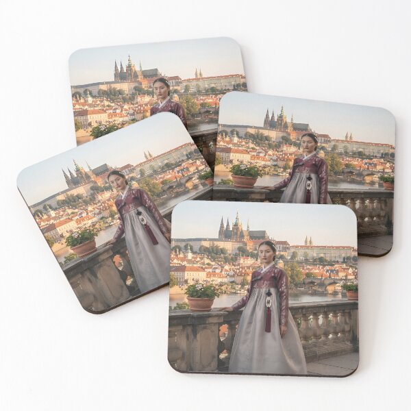 Item preview, Prague Panorama: Royal Hanbok at the Castle Terrace designed and sold by SOOstudio73.