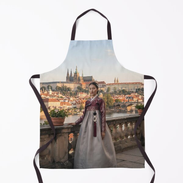 Item preview, Prague Panorama: Royal Hanbok at the Castle Terrace designed and sold by SOOstudio73.