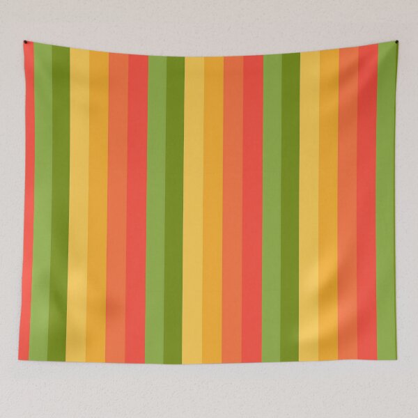 Item preview, Warm spring colour palette stripe design designed and sold by KLflorals.