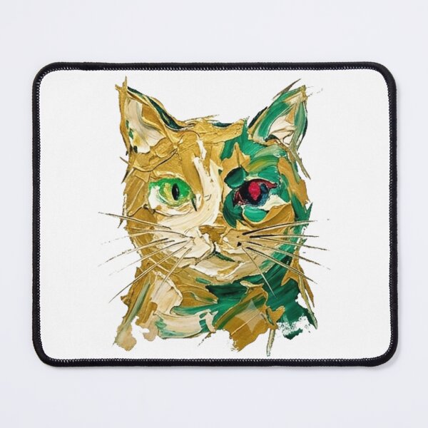 Item preview, Impasto Thick Paint Palette Knife Textured Cat designed and sold by CatstheticShop1.