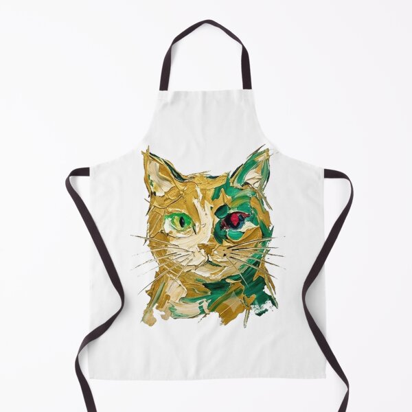Aperçu de l'œuvre Impasto Thick Paint Palette Knife Textured Cat créée et vendue par CatstheticShop1.