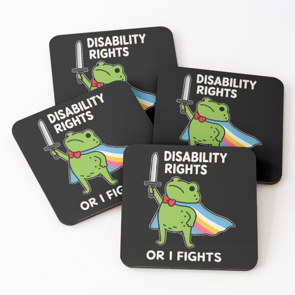 Item preview, Disability Rights or I Fights, Funny Frog Meme, Autism Awareness, Neurodiversity Pride Support designed and sold by RafaelScherer.