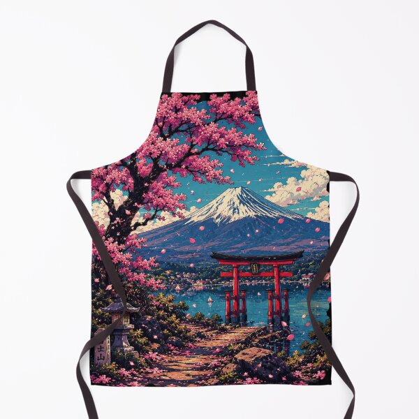 Item preview, Retro Japan Aesthetic- Mount Fuji Sakura Landscape designed and sold by WRParadise.