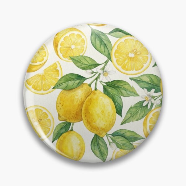 Item preview, Watercolor Lemon Pattern | Seamless Citrus Fruit Botanical Summer Print with Lemon Slices designed and sold by Shivi-designs.