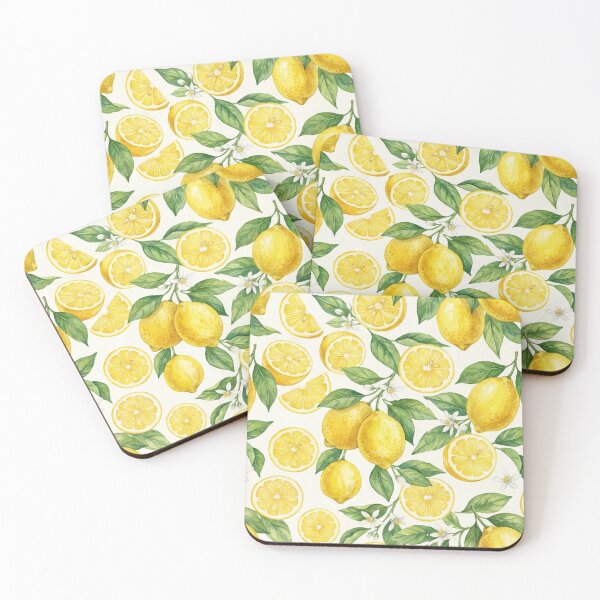 Item preview, Watercolor Lemon Pattern | Seamless Citrus Fruit Botanical Summer Print with Lemon Slices designed and sold by Shivi-designs.