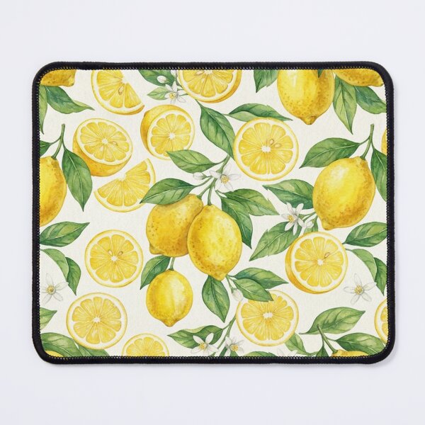 Item preview, Watercolor Lemon Pattern | Seamless Citrus Fruit Botanical Summer Print with Lemon Slices designed and sold by Shivi-designs.