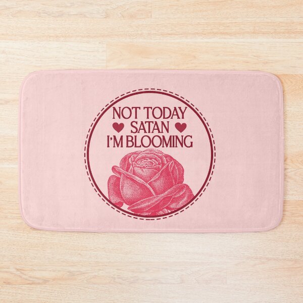 Item preview, Not Today Satan I'm Blooming - Sarcastic Vintage Red Rose designed and sold by the-Z3nith.
