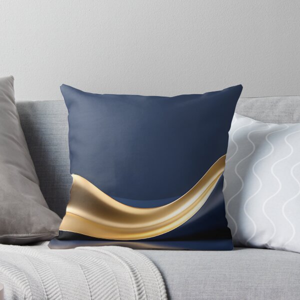 Item preview, Modern Luxury Navy and Gold Fluid Abstract Desk Mat designed and sold by CuteSlothWorld.