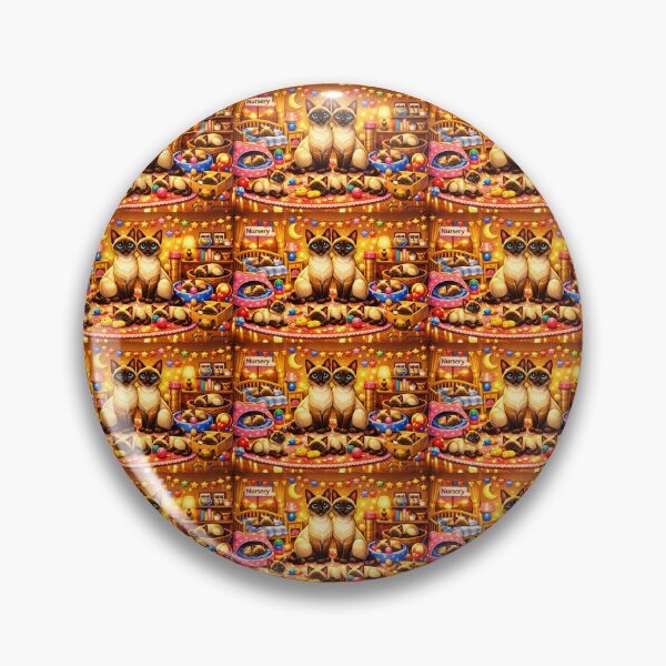 Item preview, Siamese Kitten Nursery Dreamscape – Cozy Cat Art designed and sold by The Art Queen Of Michigan .