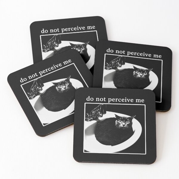 Item preview, Do Not Perceive Me, Funny Cat Meme ,Introvert, Black Cat, Quirky Cat Lover designed and sold by RafaelScherer.