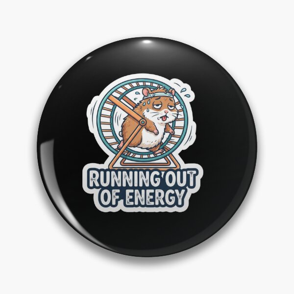 Item preview, Tired Hamster Running Out Of Energy designed and sold by Owcomm.