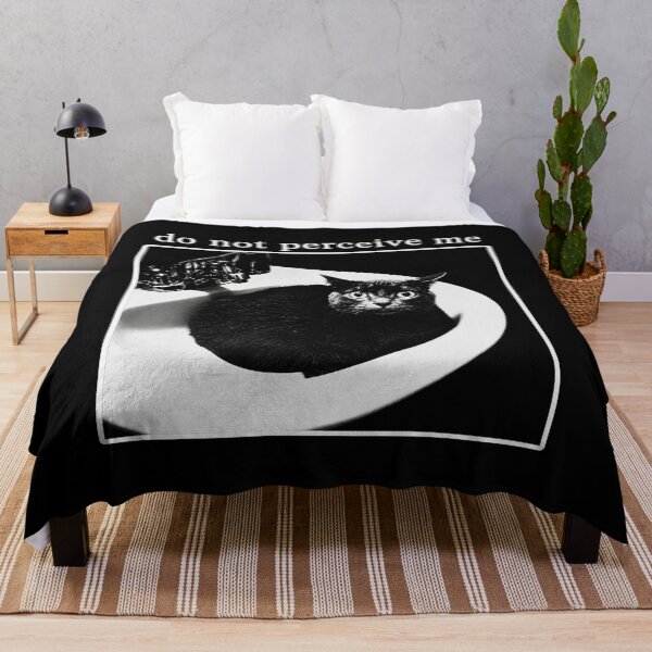 Item preview, Do Not Perceive Me, Funny Cat Meme ,Introvert, Black Cat, Quirky Cat Lover designed and sold by RafaelScherer.