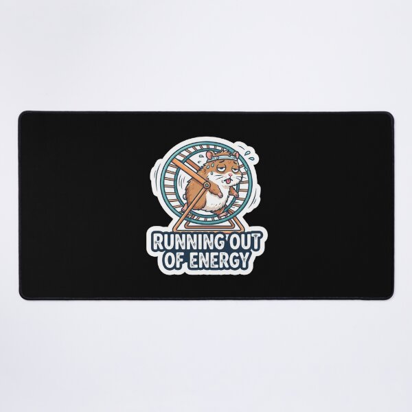 Item preview, Tired Hamster Running Out Of Energy designed and sold by Owcomm.