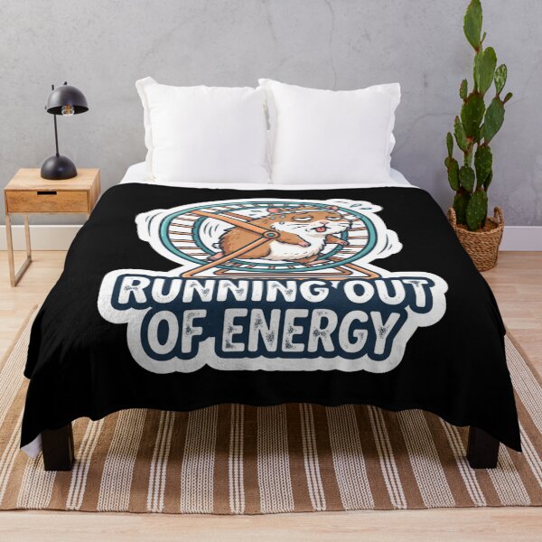 Item preview, Tired Hamster Running Out Of Energy designed and sold by Owcomm.