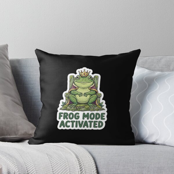 Item preview, Frog King Sitting on Royal Throne designed and sold by Owcomm.