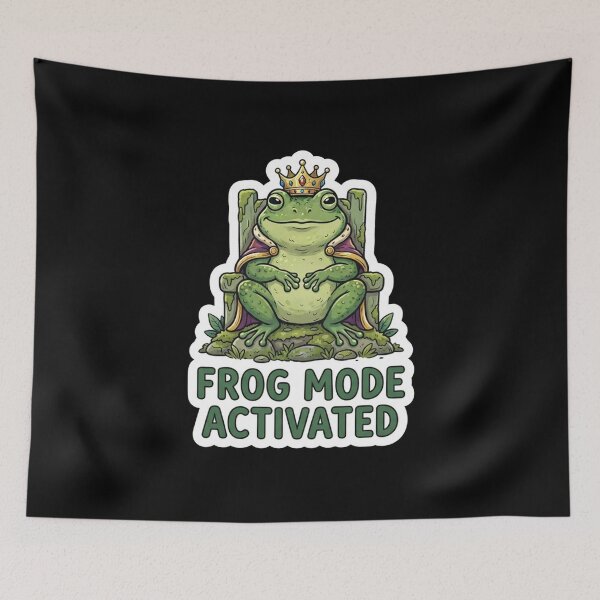 Item preview, Frog King Sitting on Royal Throne designed and sold by Owcomm.