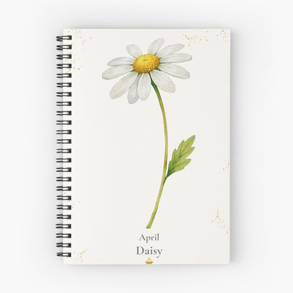 Item preview, April Birth Flower Daisy | Elegant Watercolor Botanical | Vintage Floral designed and sold by lisa-diver.