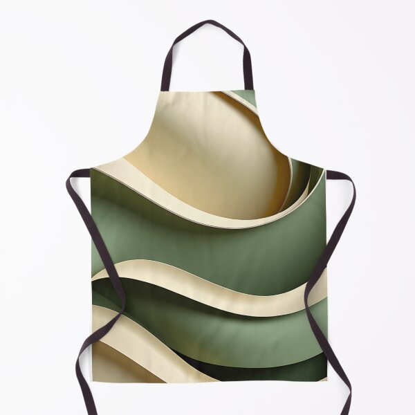 Item preview, Sage Green Minimalist Abstract Fluid Wave 3D Art designed and sold by CuteSlothWorld.