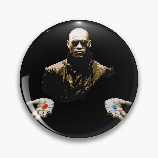 Item preview, Matrix Morpheus Red Or Blue Pill Vintage 90s Meme designed and sold by VincentGoodLove.