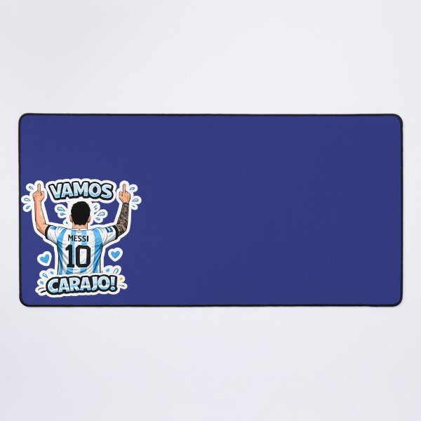Item preview, Vamos Carajo Messi 10 – Argentina Football Fan Sticker designed and sold by KawaiiOrbit.