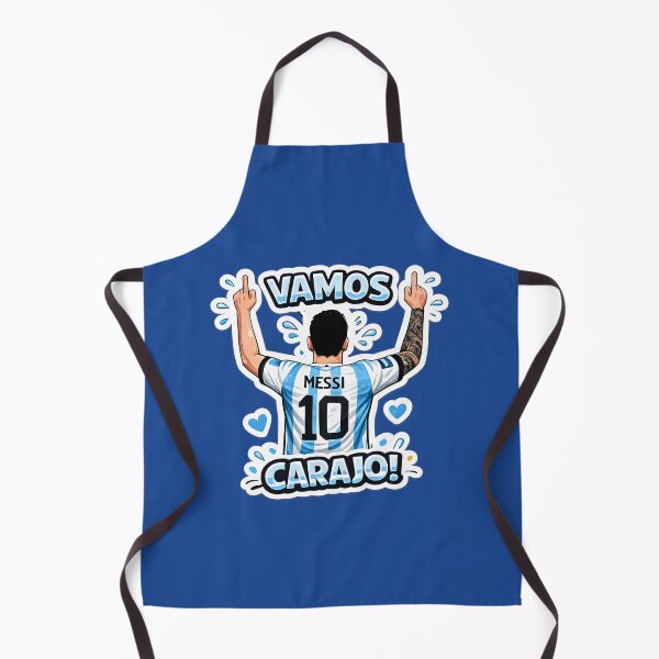 Item preview, Vamos Carajo Messi 10 – Argentina Football Fan Sticker designed and sold by KawaiiOrbit.