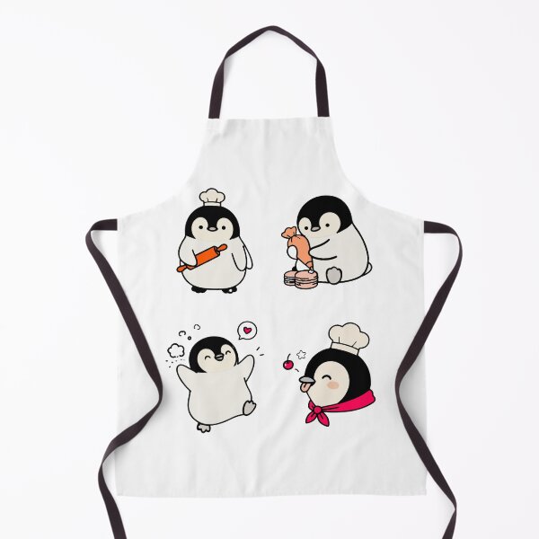 Item preview, ​Penguin Pastry Chef  - 4 poses designed and sold by SatyaYug.