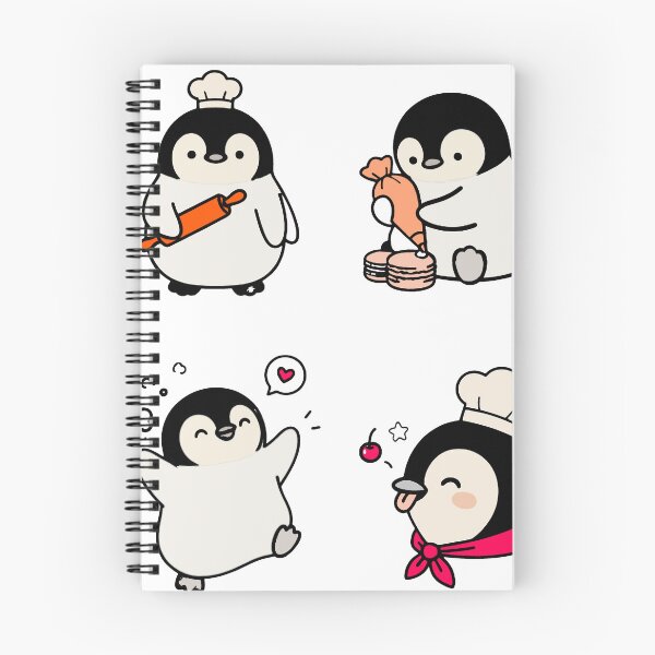 Item preview, ​Penguin Pastry Chef  - 4 poses designed and sold by SatyaYug.
