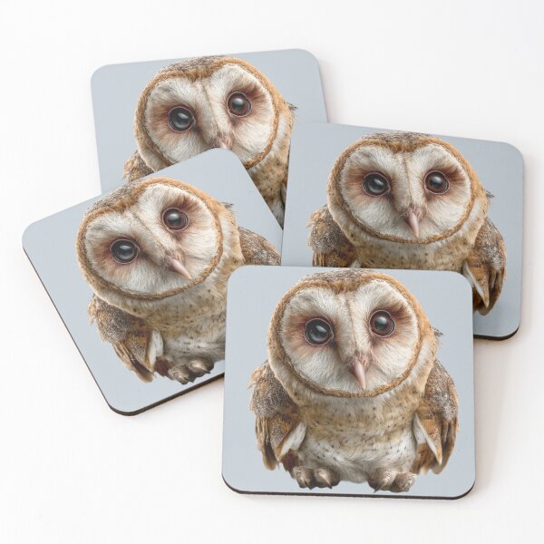 Item preview, Baby Barn Owl – Cute Woodland Sticker 3 designed and sold by The Digital Compass.