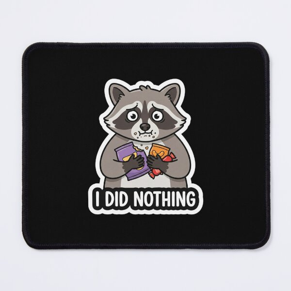 Item preview, Guilty Raccoon Eating All The Snacks designed and sold by Owcomm.