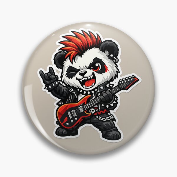 Item preview, Punk Panda Shred On designed and sold by Safe Haven Pets.