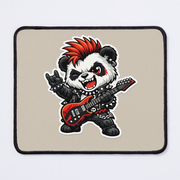 Item preview, Punk Panda Shred On designed and sold by Safe Haven Pets.