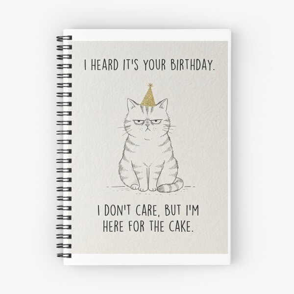 Item preview, Happy birthday  funny prank meme gift weird cat sarcastic satire cats kitten designed and sold by CheeseBlueprint.