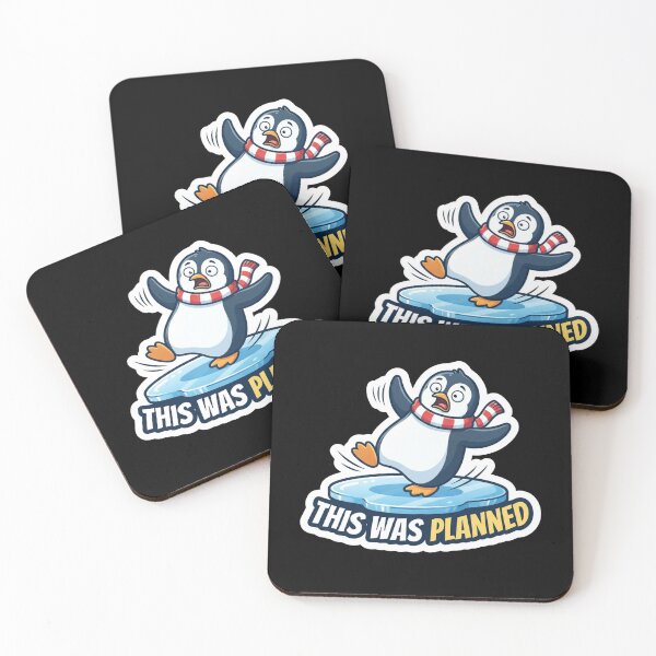 Item preview, Funny Penguin Slipping On Ice Illustration designed and sold by Owcomm.