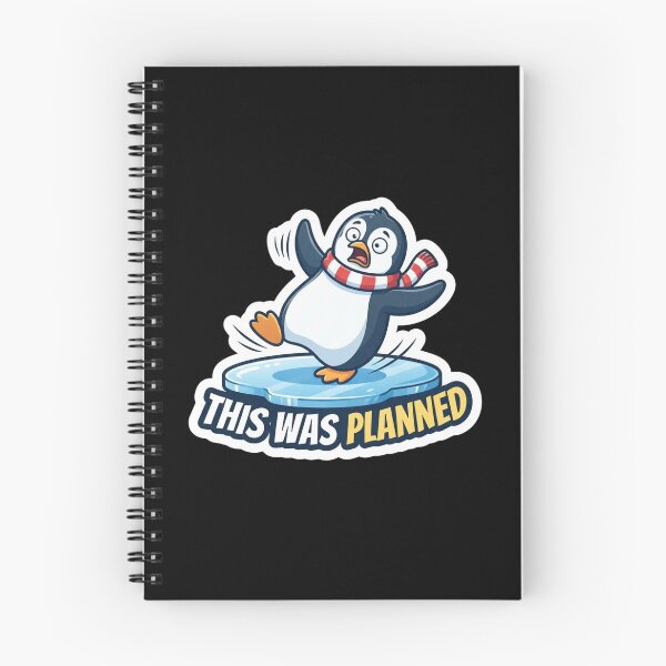 Item preview, Funny Penguin Slipping On Ice Illustration designed and sold by Owcomm.