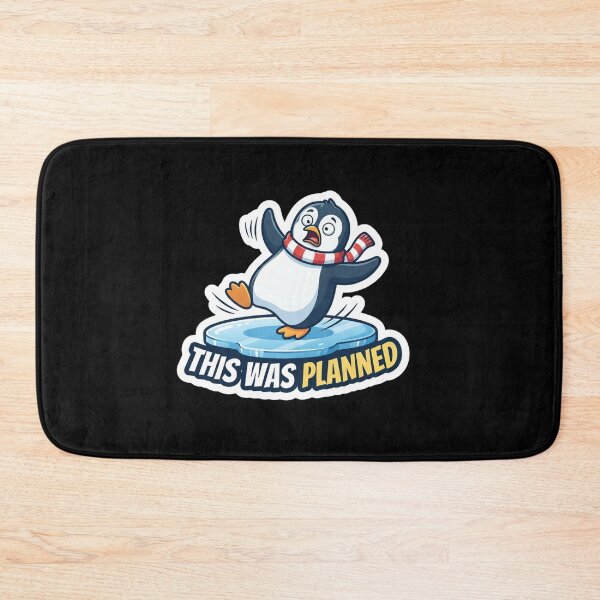 Item preview, Funny Penguin Slipping On Ice Illustration designed and sold by Owcomm.