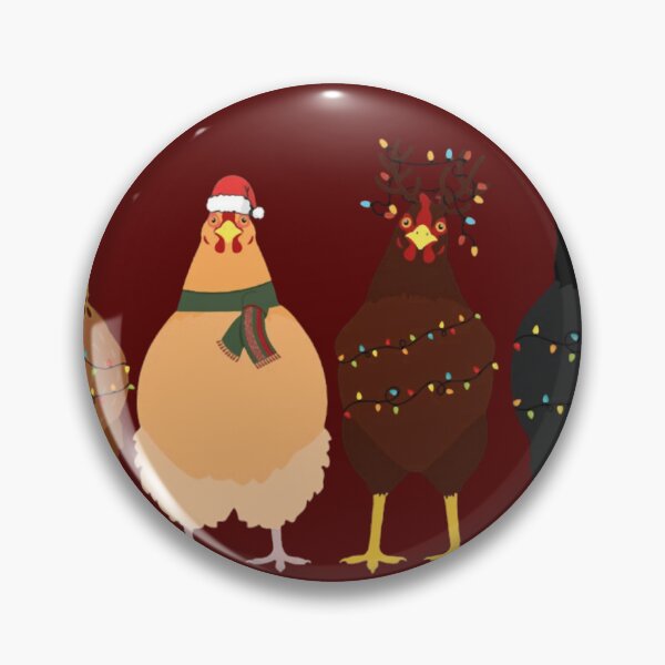 Item preview, сute christmas chickens Christmas Farm  designed and sold by MarjorieJara.