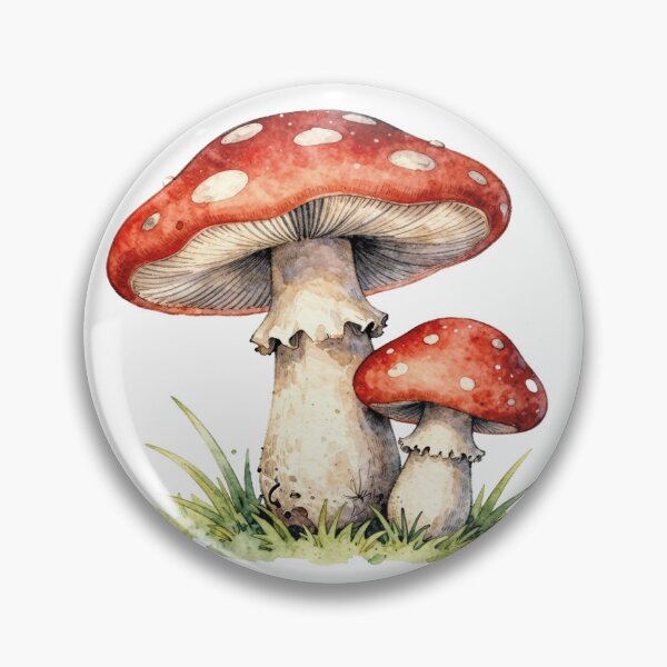 Item preview, red magical mashrooms designed and sold by WildArtIT.