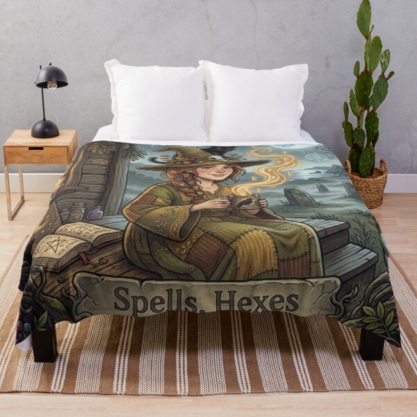 Item preview, Spells Hexes and Strong Coffee Witch designed and sold by Mousy-Art.